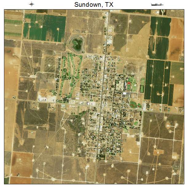 Sundown, TX air photo map