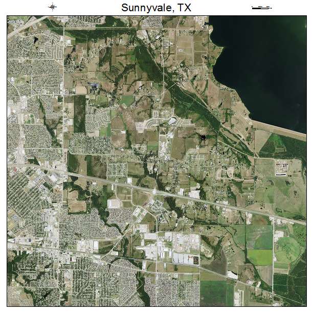 Sunnyvale, TX air photo map