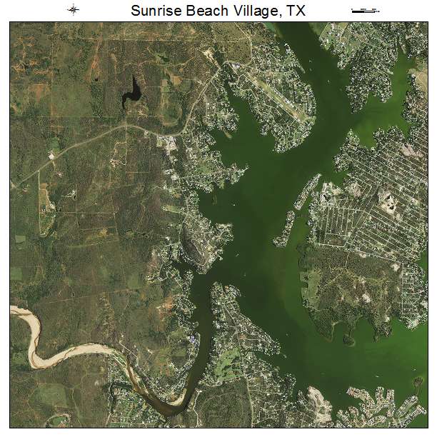 Sunrise Beach Village, TX air photo map