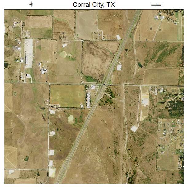 Swan Hills, TX air photo map