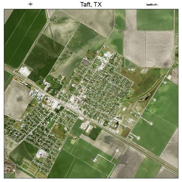 Taft, TX air photo map