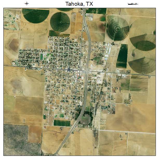 Tahoka, TX air photo map