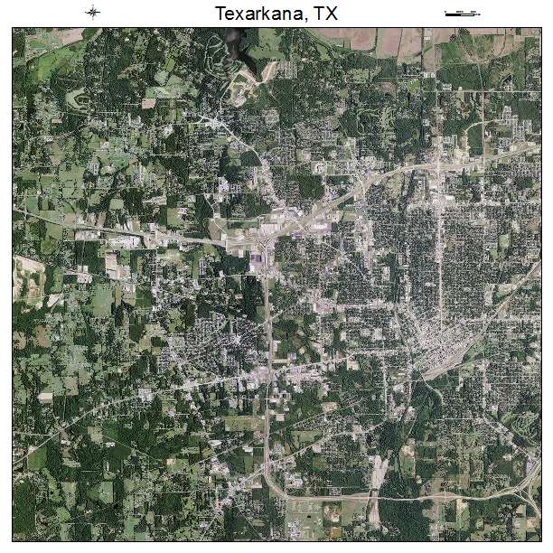 Texarkana, TX air photo map