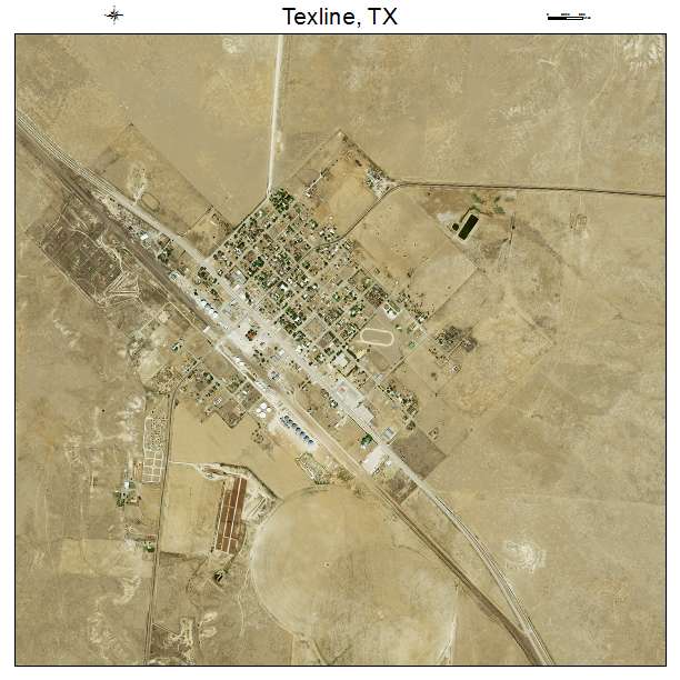 Texline, TX air photo map