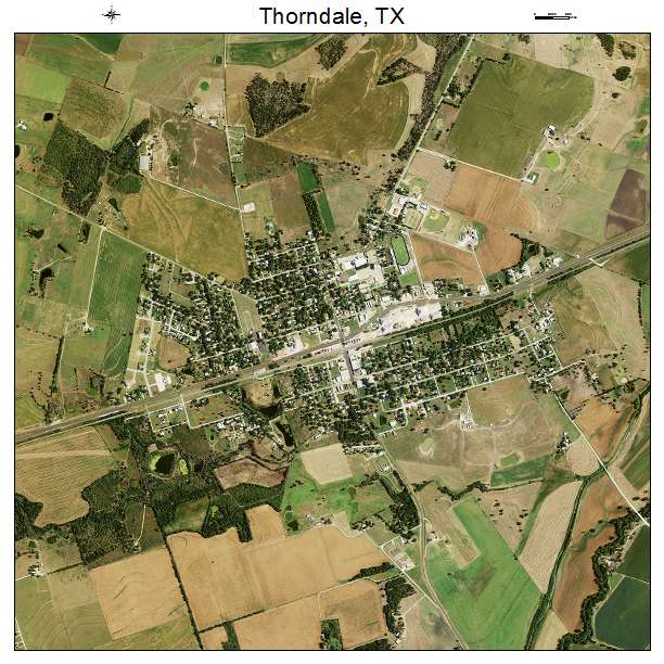 Thorndale, TX air photo map