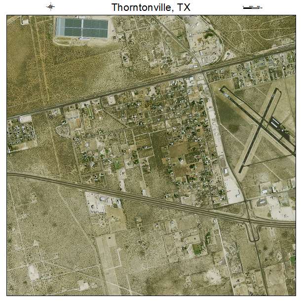 Thorntonville, TX air photo map