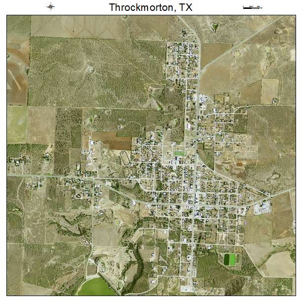 Throckmorton, TX air photo map
