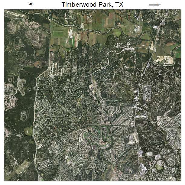Timberwood Park, TX air photo map