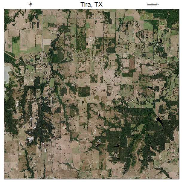 Tira, TX air photo map