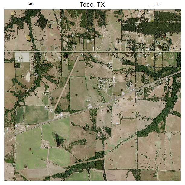 Toco, TX air photo map