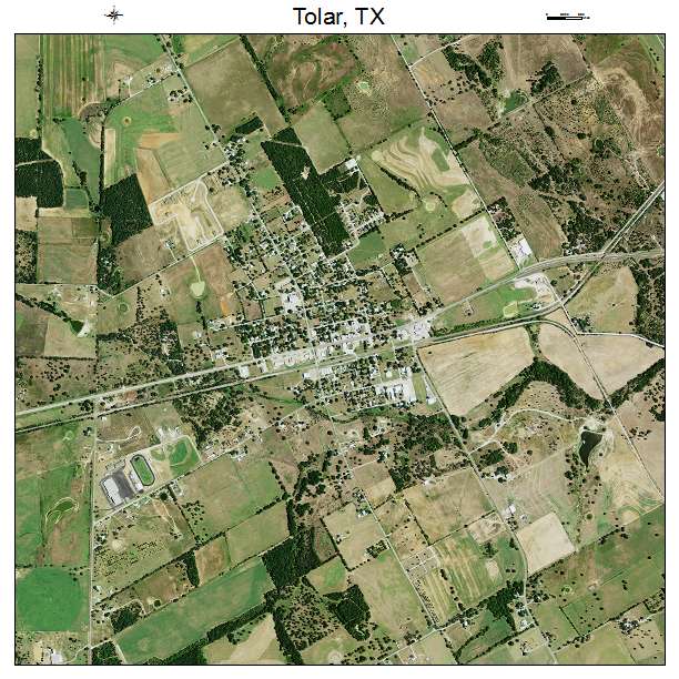 Tolar, TX air photo map