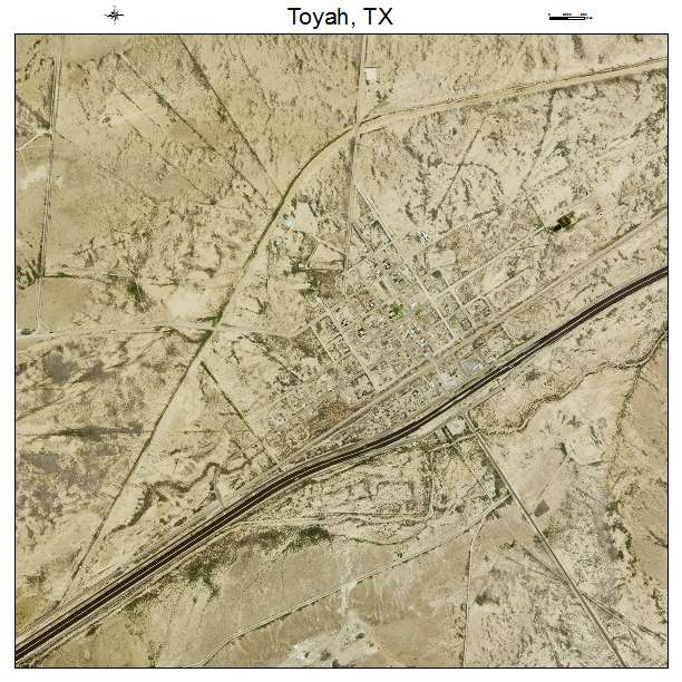 Toyah, TX air photo map