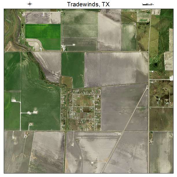 Tradewinds, TX air photo map