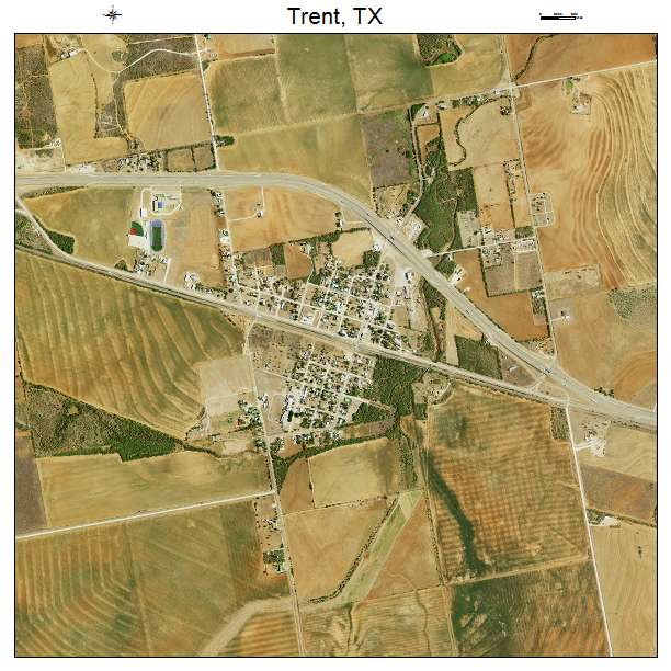 Trent, TX air photo map