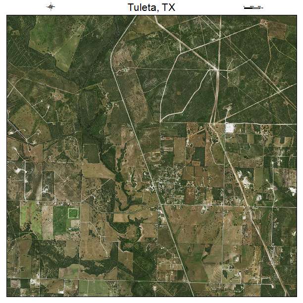 Tuleta, TX air photo map