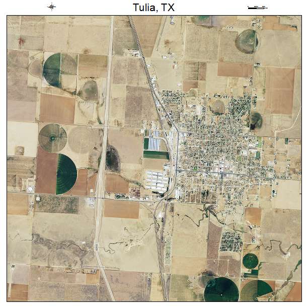 Tulia, TX air photo map