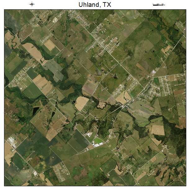 Aerial Photography Map of Uhland, TX Texas