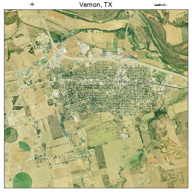 Vernon, TX air photo map