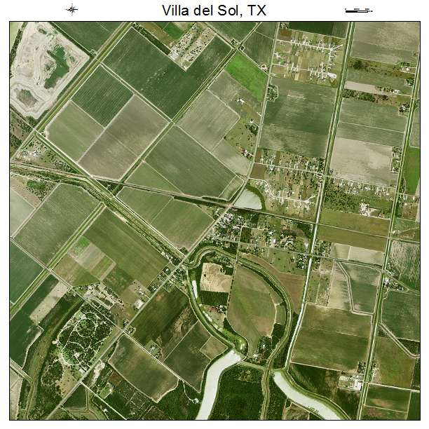 Villa del Sol, TX air photo map