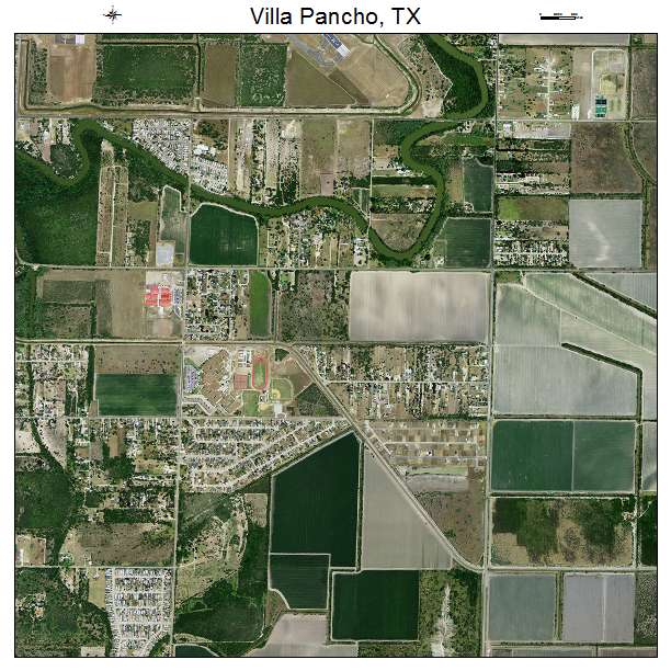 Villa Pancho, TX air photo map