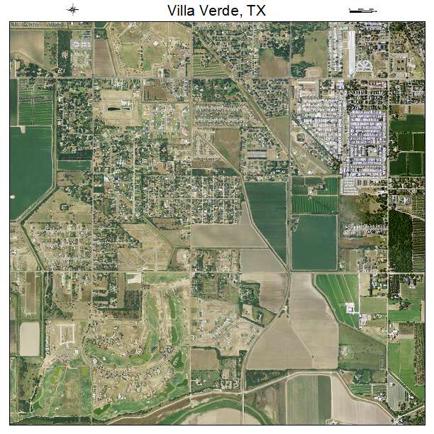 Villa Verde, TX air photo map
