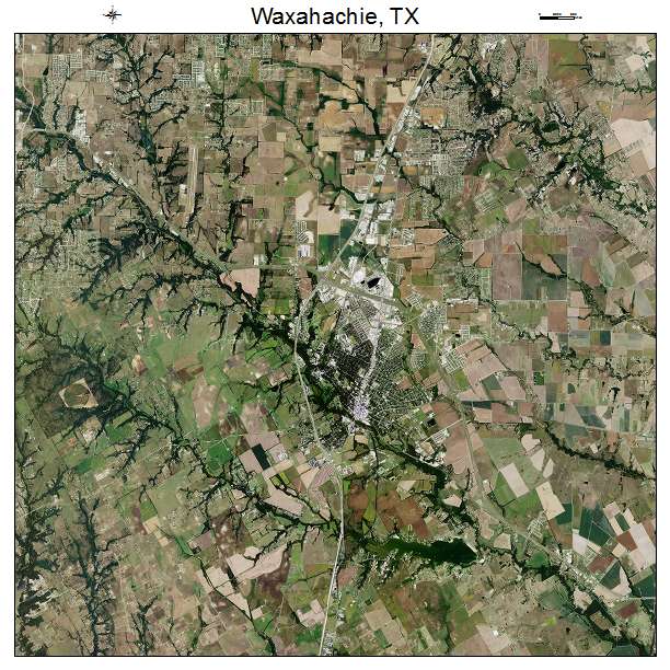 Waxahachie, TX air photo map