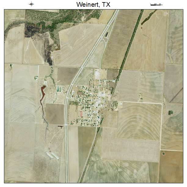 Weinert, TX air photo map