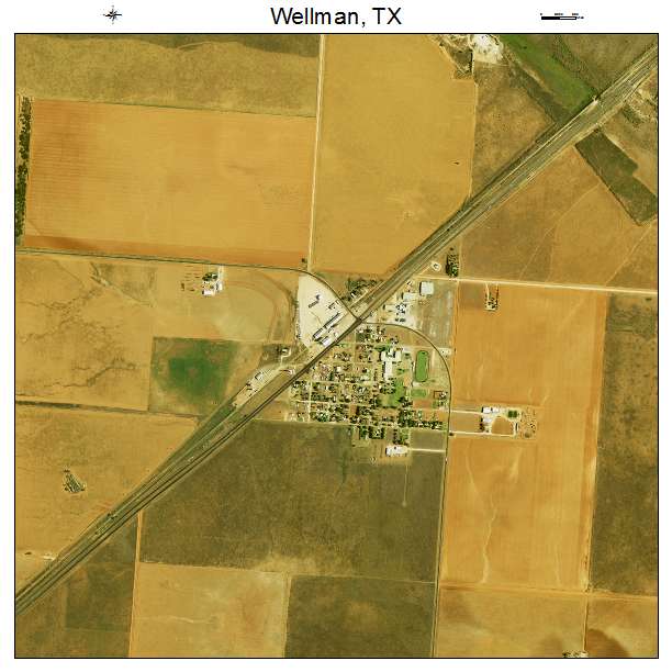 Wellman, TX air photo map