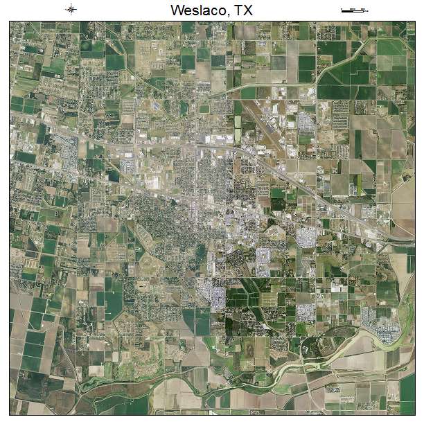 Weslaco, TX air photo map