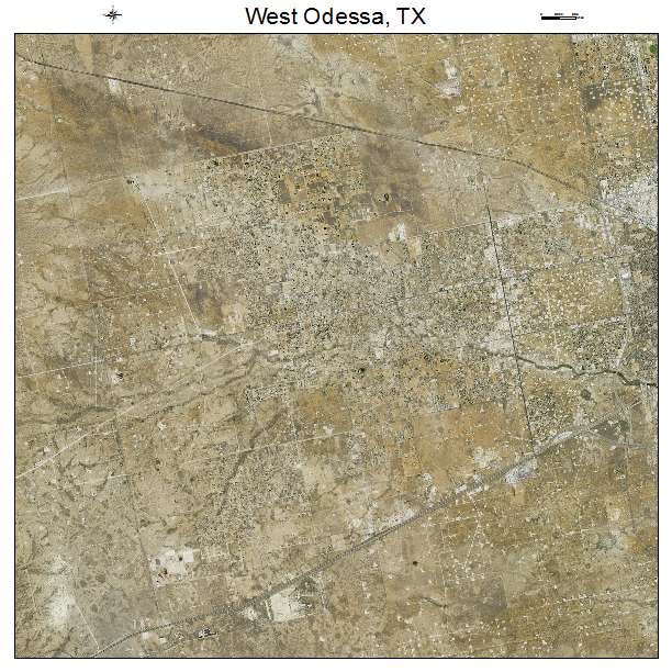 West Odessa, TX air photo map