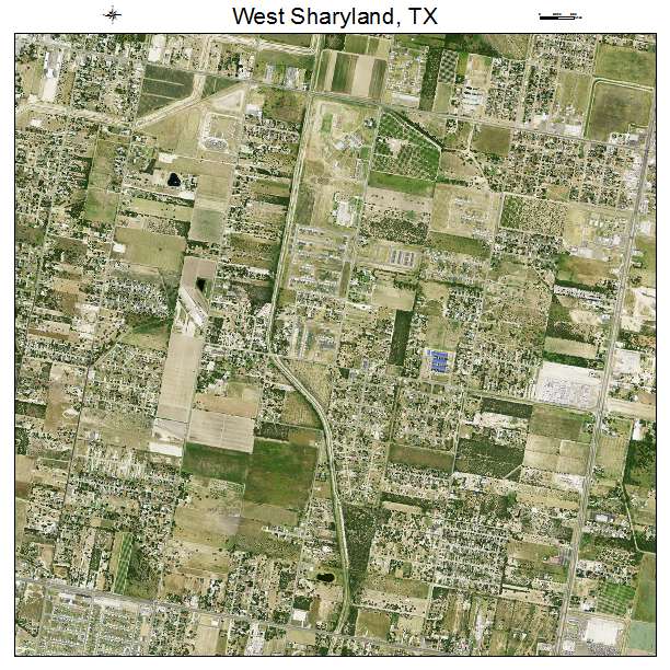 West Sharyland, TX air photo map
