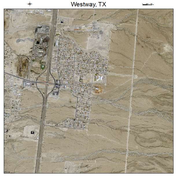Westway, TX air photo map