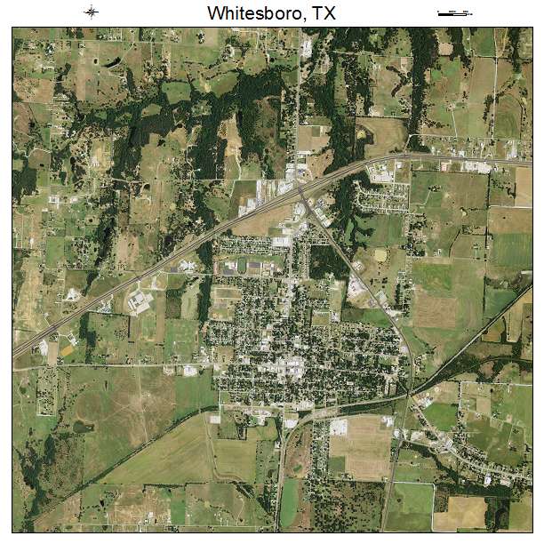 Whitesboro, TX air photo map