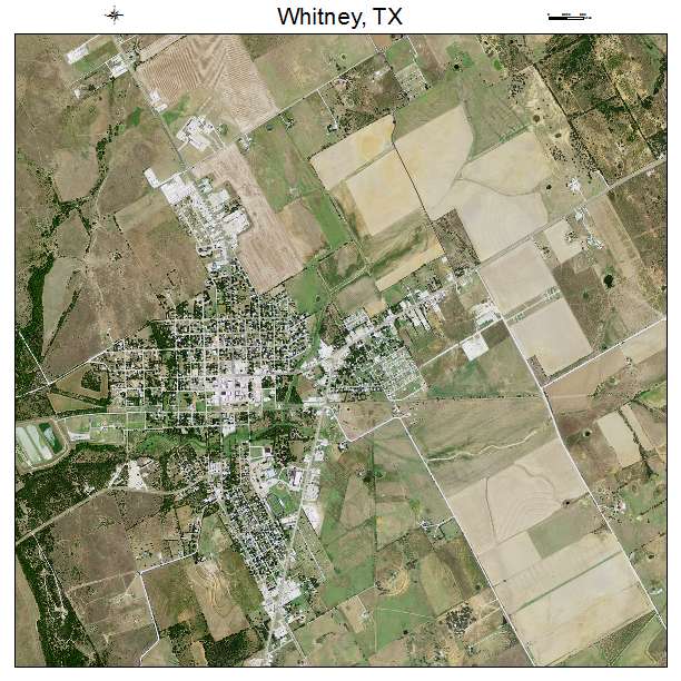 Whitney, TX air photo map