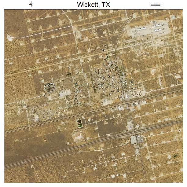 Wickett, TX air photo map
