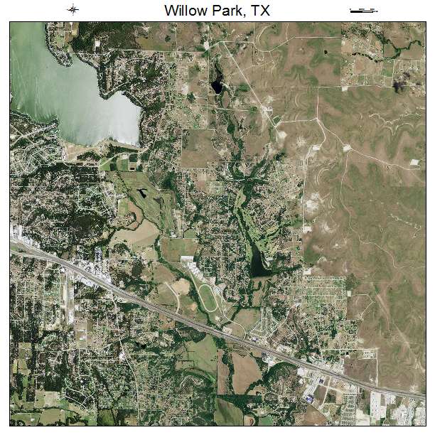 Willow Park, TX air photo map