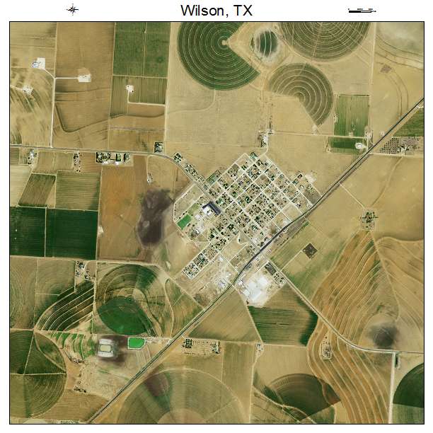 Wilson, TX air photo map