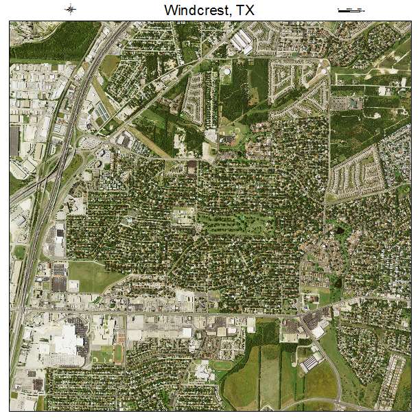 Windcrest, TX air photo map
