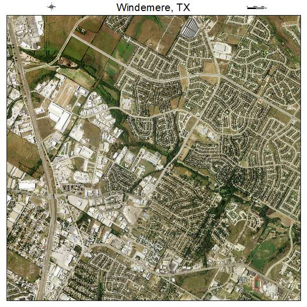 Windemere, TX air photo map