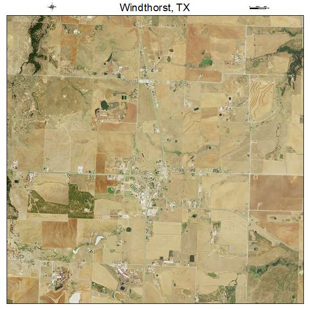 Windthorst, TX air photo map
