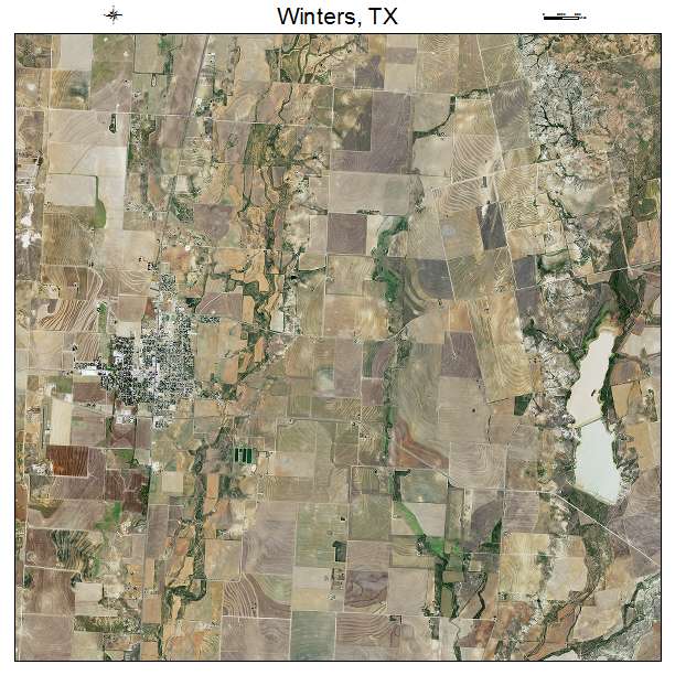 Winters, TX air photo map