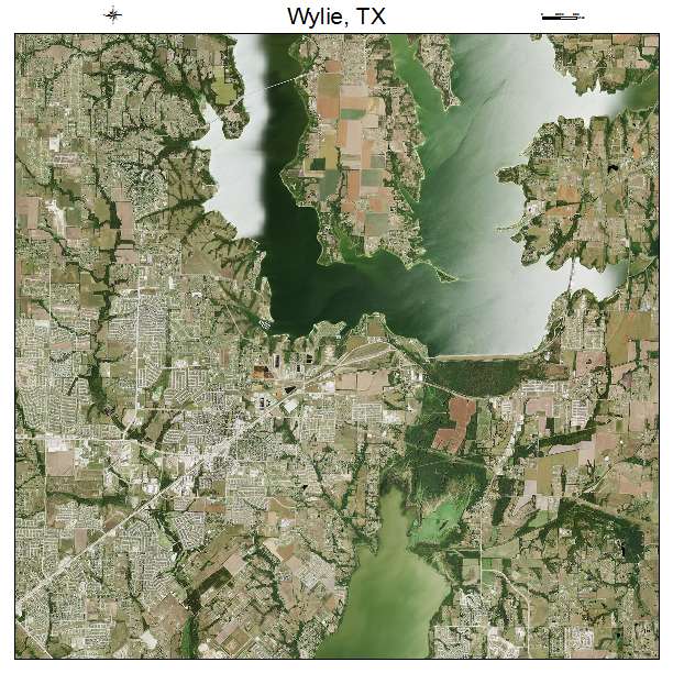 Wylie, TX air photo map