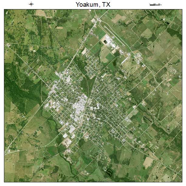 Yoakum, TX air photo map