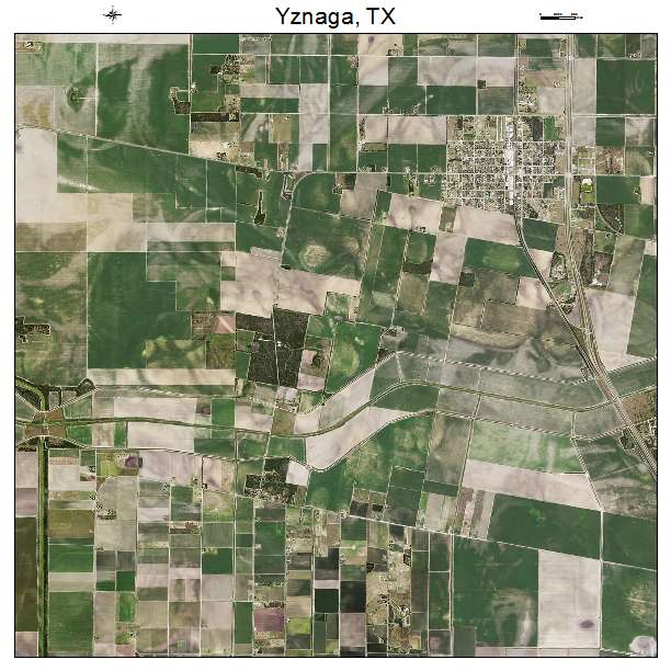 Yznaga, TX air photo map