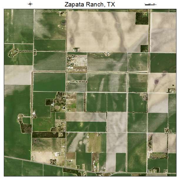 Zapata Ranch, TX air photo map