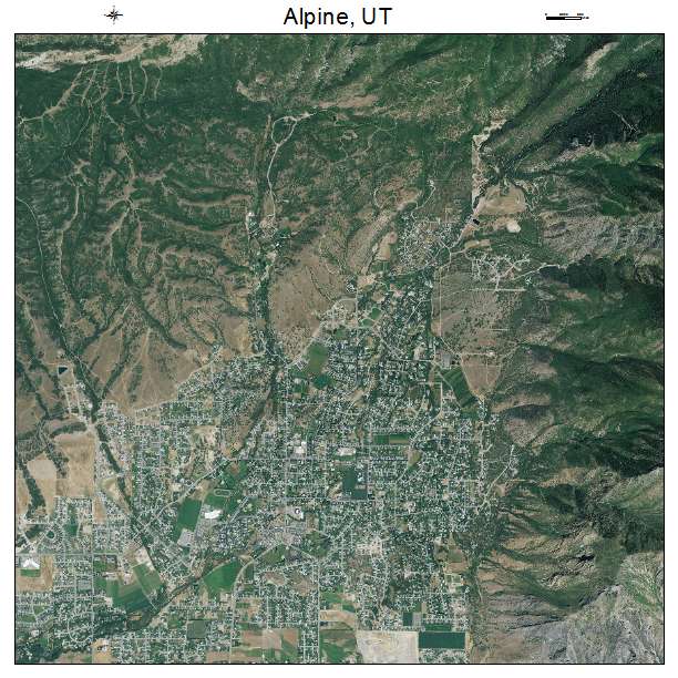 Alpine, UT air photo map
