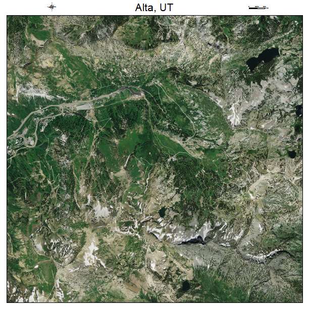 Alta, UT air photo map