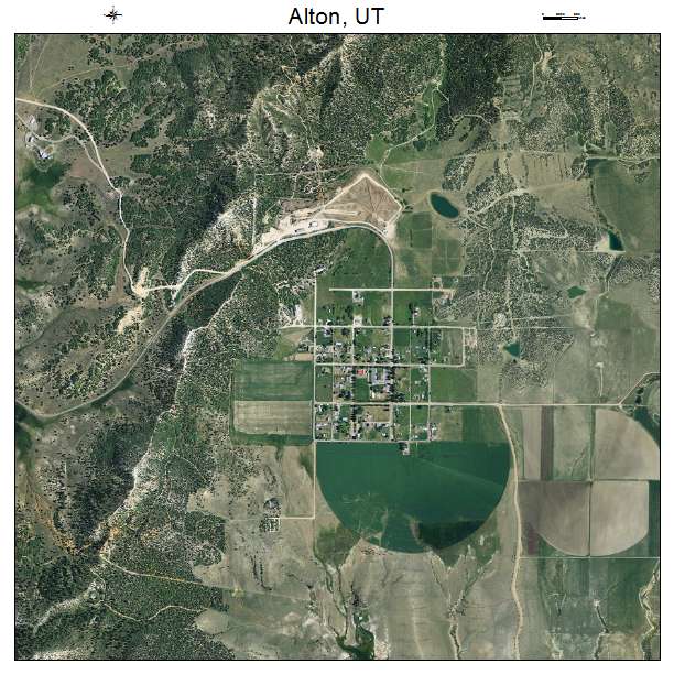 Alton, UT air photo map