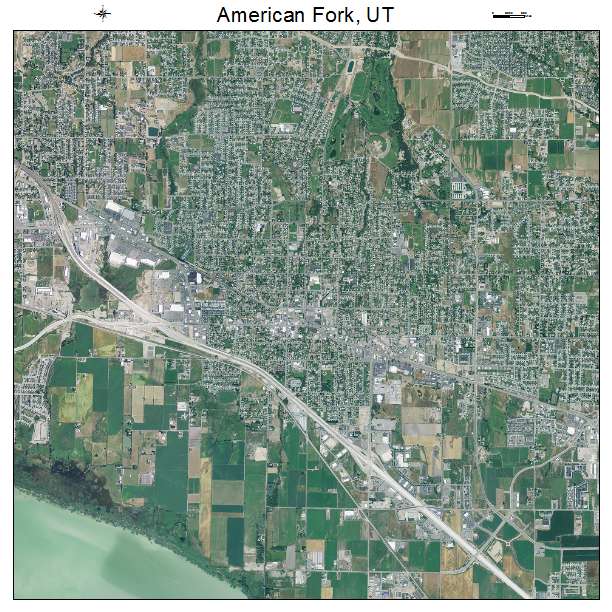 American Fork, UT air photo map