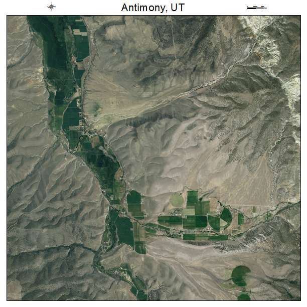 Antimony, UT air photo map